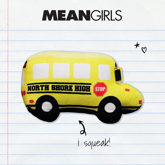 Large Plush School Bus Dog Toy – Interactive Fun for Happy Pups