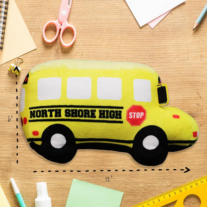 Large Plush School Bus Dog Toy – Interactive Fun for Happy Pups